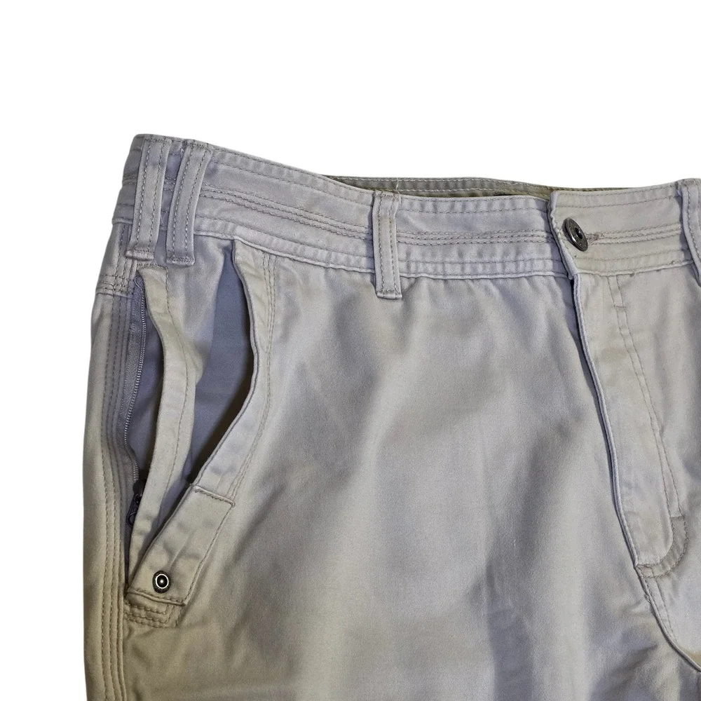 Cabela's Canvas Utility Pants 34x30 Khaki Mens‎ Stretch Outdoor Hiking *READ*